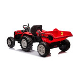 Elektrický Traktor s vlečkou HC-306 - 24V červený